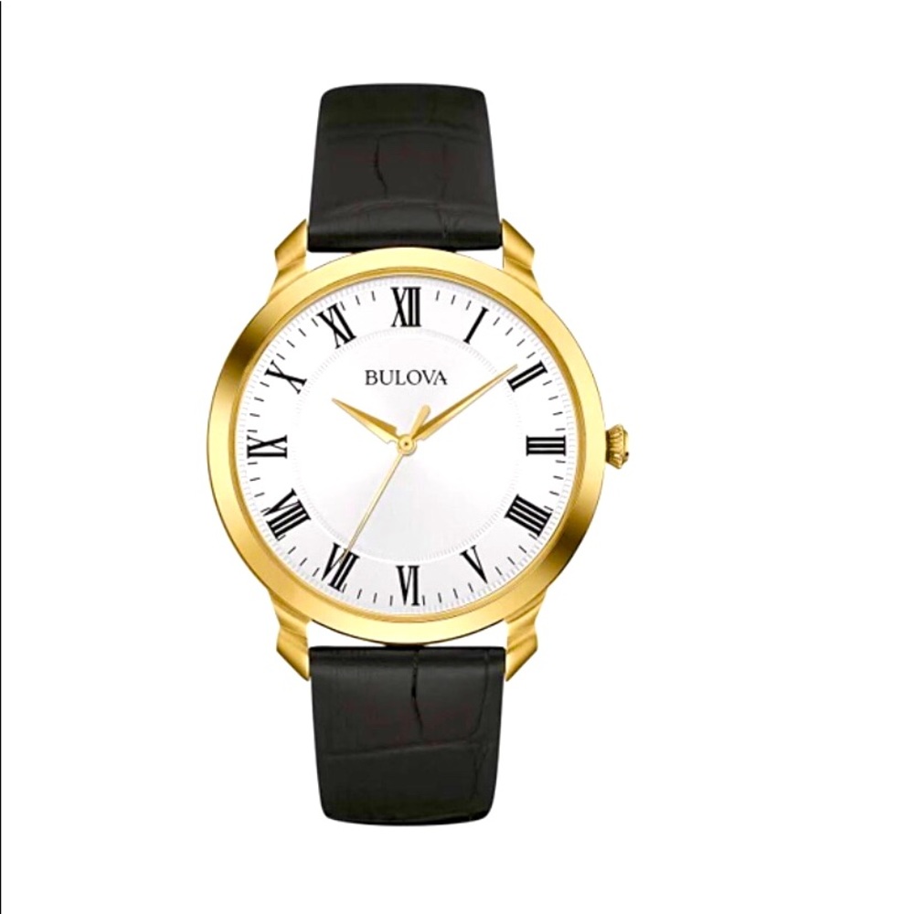 Bulova Men’s Classic Leather Watch